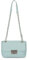 Princely London Handtasche Jacky - Elegante Umhängetasche Damen - Crossbody Bag mit Reißverschluss, Schultergurt & 2 Innenfächern - Hellblau/Aqua