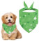 Voarge Hundeschal,Klassisches Kariertes Hundehalstuch, Bandana für Hund,Waschbare Halsdreiecke für Kleine Mittlere und Große Hunde Katzen (Grünes Halstuch, S)