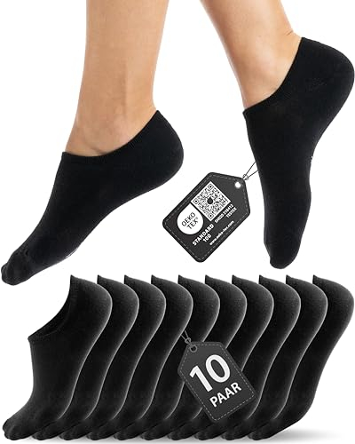 HELDENWERK 10 Paar Füsslinge für Damen & Herren - Unsichtbare Sneaker-Socken atmungsaktiv & bequem - Füßlinge in schwarz, weiß, grau