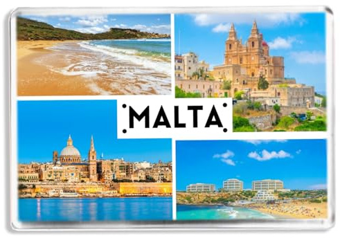 Malta - Souvenir Tourist Fridge Magnet - Novelty Keepsake Gift