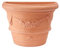 Garden Italia Vasi Vaso a Muro Festonato Conico per Piante FFM Lato 55 cm Alto 41 cm in Resina Color iMPRUNETA- Made in Italy per Esterni ed Interni - Antiurto