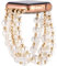Greaciary Pearl Bracelet Compatible with 40mm Apple Watch band 38mm Series 6 5 Women,Fashion Handmade Elastic Stretch Cute Beaded Strap Replacement (Pearl Gold, 42mm/44mm Medium)