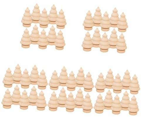 STOBOK Naturholz Basteln 100 Stk Weihnachtsbaumpuppen Aus Holz Eicheln Peg Mini-spielzeug Holziges Spielzeug Weihnachtspuppen Jesus- Peg-puppen-familie Dekoration Leere Stiftpuppe Hölzern