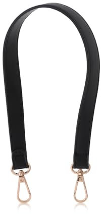 Taschenhenkel Schwarz Taschengriffe Frauen Leder Schulterriemen Trageriemen, Schultergurt Universal Ersatz Einstellbar, Henkel für Taschen mit Metallwirbel Haken für Handtaschen Schultertasche Straps