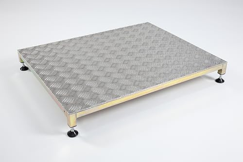 The Ramp People Halbstufe aus Metall, verstellbar, für den Außenbereich, groß, 760 x 610 mm