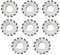 8 fresas de acero de alta velocidad, M2 x 16 mm, fresadoras de engranajes rectos, fresadoras en forma de disco HSS para suministros industriales, fresadora