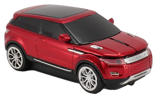 Asixxsix Kabellose Maus, 2,4 GHz, Auto-förmige Computermäuse, 1600 DPI Gaming-Maus für Computer, PC, Notebook, Laptop, Kabellose Gaming-Mäuse mit USB-Empfänger, Kabellose Auto-Maus für PC