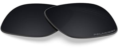 BlazerBuck Lentes de repuesto polarizadas antisal para gafas de sol Arnette Fire Drill AN4143, Negro polarizado, 0