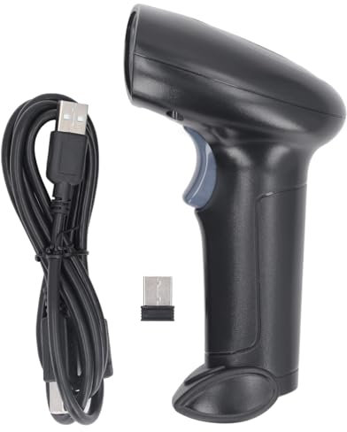 Mavaol Barcode-Scanner 1D 2D QR-Code-Leser USB wiederaufladbar 2,4 G Konnektivität, 1200 mAh Akku, ideal für Einzelhandel und Inventar