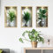 3Pcs Plant Wall Stickers,3D Green Potted Plant Waterproof Wall Art Stickers,3D Plant Wall Sticker for Living Room Bedroom Bathroom Kitchen Office Decor(19.3x11inch)