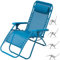 BAKAJI Sedia gravità Zero Sdraio da Giardino Poltrona Relax Pieghevole Salvaspazio Tubolari Acciaio 22mm Reclinabile in Texilene Traspirante, Mare Spiaggia Piscina Arredo Esterno (Blu Cobalto)