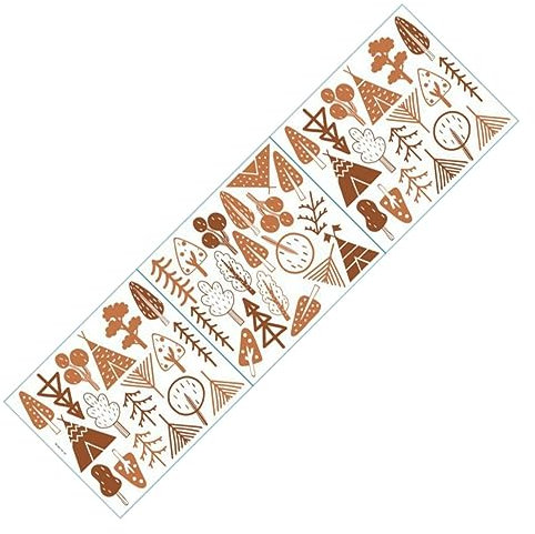 GOOHOCHY 1sheet Cartoon Wall Sticker Door Room Artificial Plants Home Decor Tint Removable Wall Decor Self Adhesive Wallpaper Poster Cartoon Stickers Kindergarten Wall Decals Chocolate