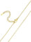 Suplight Goldkette ohne Anhänger Charm Choker Kette Gliederkette Damen statement Edelstahl Panzerkette 1,4mm dünne Collier Wasserfest Rolokette 48cn lang Halsreif Geschenk für Muttertag