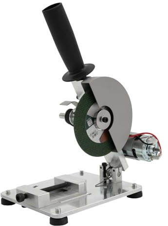Scie à métaux portable de 10,3 cm - Mini scie circulaire de table - Scie à tronçonner - Scie radiale - 9000 tr/min - Mini scie à onglet avec 2 lames de scie - Pour couper le bois, l'acier, l'aluminium