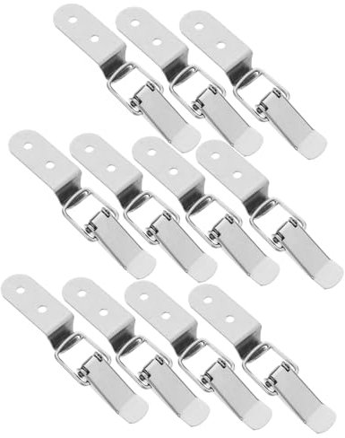 OUNONA 10Stücke Tischverriegelung mit Vielseitiger Brustriegel für Schrank Werkzeugkasten Holzkisten Langlebig Verschleißfest Installieren