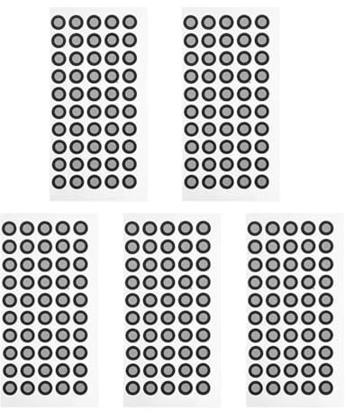 5 Sheets 3D Scanner Positioning Tarts Stickers 3D Scanner Marking Marker Dot Marking Turntable 3D Scanning Reference High-Precision Scanning