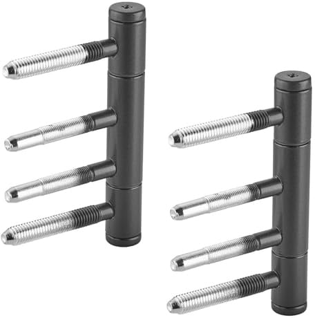 SOTOOLS 1 Paar 3-teiliges Türband, Schwarz matt, pulverbeschichtet | 2 Stück, stabiles Paar, Nylon-Gleitlager, langlebige Pulverbeschichtung, für täglichen Einsatz an Zimmertüren.