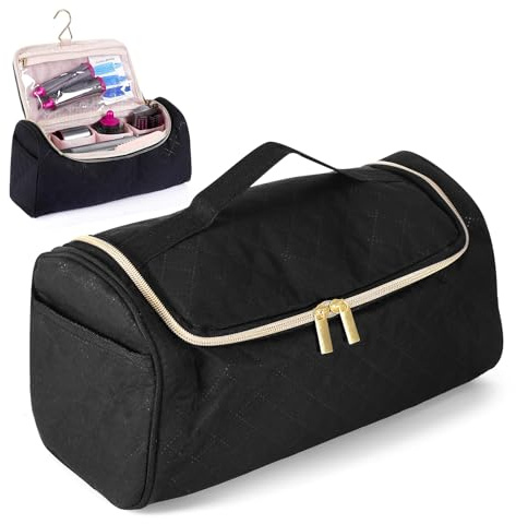 Reisetasche für Haartrockner mit Dyson Airwrap Styler und Zubehör | Reise Tragbare Aufbewahrungstasche Box Organizer mit Aufhängehaken für Haartrockner