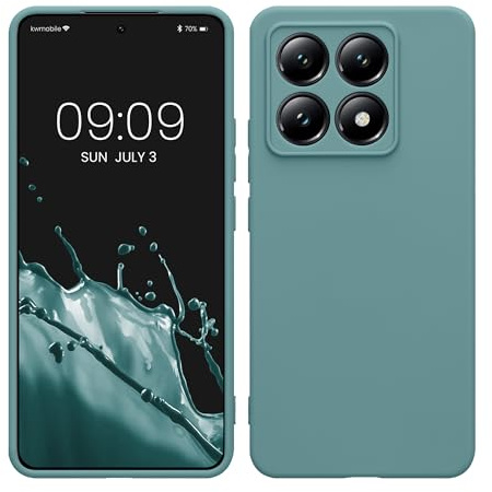 kwmobile Handyhülle für Xiaomi 14T Hülle - weiches Handy Silikon Case - Schutzhülle Cover - Arctic Night