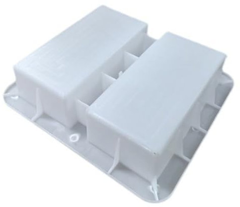 Hintyne Molde para Bloques de hormigón de 9, 9 x 20, x 6, 1 cm Herramienta de construcción de Modelos de Polipropileno fácil de Usar para construcción en Exteriores.
