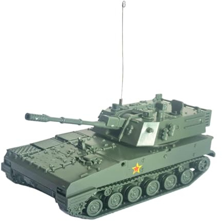 KiBcsLic Modellbausätze Im Maßstab 1:72, 4D Simulation, Geschenkoption Ab 14 Jahren, Puzzlespiele, Selbstzusammenbau für Tischdekoration, Grün 9.8x4.5x5cm