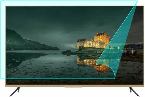 XDRGOOIUY 32-75 Zoll Antireflexfolie für TV-Bildschirme, Matte Antireflexionsfolie zur Reduzierung von Blendeffekten, für den Innen- und Außenbereich, leicht und sanft, lindert Augenbelastung.