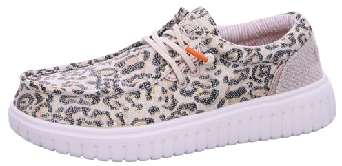 Fusion Leinenschuh Braun in Größe 41