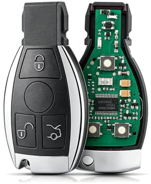 3Buttons Remote key fob Replacement For Mercedes Benz | Original NEC Chip key,BGA Style,433Mhz,MB spare key,For Mercedes A B C E S G R GL SL SLK CLK ML Class