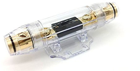 Woljay 0 2 4 Jauge ANL-50A ANL Porte Fusible Plaqué Or + Fuse 50A