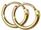 NKlaus PAAR 585 echt GOLD HERREN Klapp Creole Ohrring Ohrschmuck Ohrhänger 9,0 mm 1752