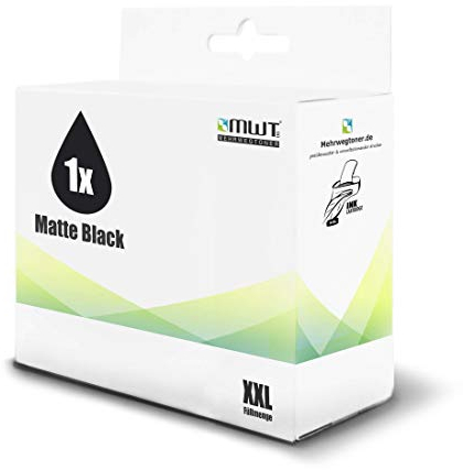 1x MWT Druckerpatrone für HP T 1100 1120 1200 1300 2300 610 770 790 795 44 24 PS MFP HD eMFP 24 Inch Inch 44 Inch ersetzt 72 NO72 Black Matte