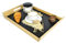 Sendez® Serviertablett XXL Holztablett Tablett Frühstückstablett Servierplatte Betttisch