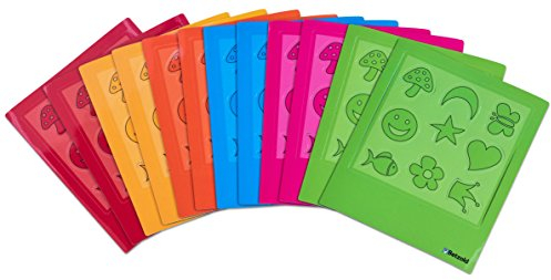 Betzold - Magnetische Bilderrahmen, 12 Stück mit Motiv-Magneten - Fotorahmen