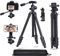Abithid Portable DSLR trépied pour appareil photo, téléphone adaptateur, support de maintien, Ultra Compact et léger trépieds de voyage avec rotule panoramique à 360 °, niveau à bulle et sac pour