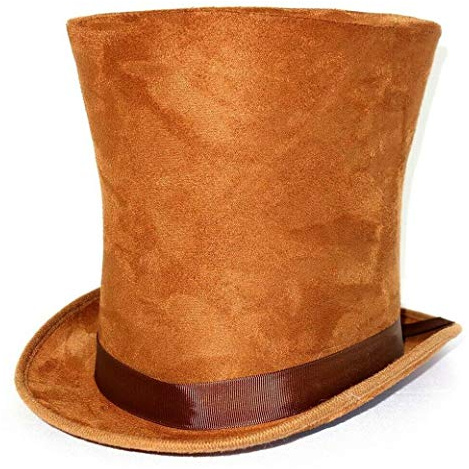 Stylex Party Brown ExtraTall Top Hat Stove Pipe Hat Fancy Dress Halloween Steampunk Costume Fancy Dress