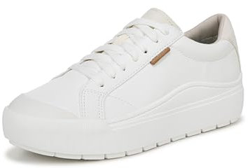 Dr. Scholl's Women's Time Off Sneaker, White, 41 EU