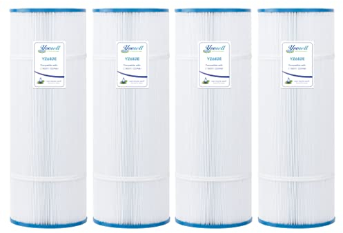 Yoozell CX580XRE Ersatz-Filterkartusche für Whirlpool-Filter, ersetzt Unicel C-7483, 81 m², FC-1225, PA81, passend für Hayward SwimClear C3025, C3030, Darlly 70811, 4 Stück