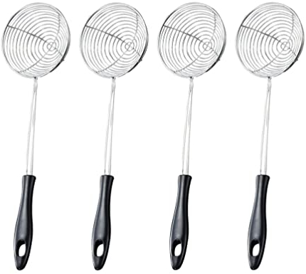 TOPBATHY 4stücke Teiliges -siebe Für Fondue Und Kochen Multifunktionale Küchensiebe Für Nudeln Und Spülmaschinenfest Und Leicht Zu Reinigen
