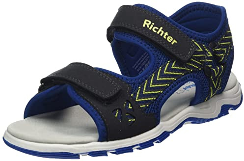 Richter Kinderschuhe Leon Sandale, Steel/Libert/n.Yell, 31 EU