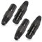Connecteur de prise femelle XLR à 4 broches, connecteur de microphone audio XLR - F à 4 broches, remplacement de la prise audio XLR à l'extrémité du câble - 4pcs