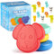 Get Fresh Mini Kühlakkus für Kinder Brotdose - 4 Stück Kleine Tier Wiederverwendbare Kühlakkus für Kühltasche - Mini Kühlelemente für Brotdose de Kinder - Kids Ice Packs for Lunch Boxes