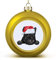 Französische Bulldogge Weihnachtskugel Ornament Frohe Weihnachten Hund trägt Weihnachtsmütze Weihnachtsbaum Anhänger hängende saisonale Urlaubsdekoration für Zuhause Bauernhaus Weihnachtsdekoration