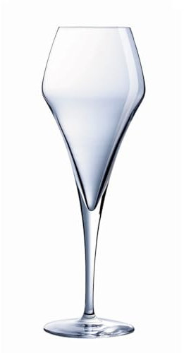 COUZON - Flûte à champagne - Lot de 6 - Lys - Krysta, Contenance 21 cl, Dimensions : H21.1 x L7.7 x Diamètre buvant 4.9 cm - Transparent