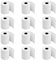 Wisebom Thermopapierrollen 12 Rollen Kassenrollen 57mm x 50mm x 19m Bonrollen für Bankomat Thermorolle für Kassen Cash Thermorollen Kredit-Kartenlesegeräte