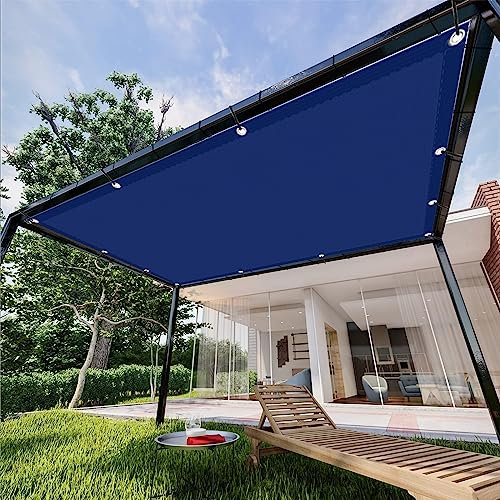 Voile d'ombrage Carré 1.7 x 2.6 m Anti 98% UV Contre Le Vent Solaire Voile de Parasol avec Corde Libre pour Jardin, Balcon, Camping, Bleu Foncé