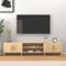 FIRBNUS TV-Schrank Sonoma-Eiche 180x31,5x40 cm Holzwerkstoff Unterschrank Sideboard Industrial Wohnzimmer Möbel Lowboard Fernseher Cabinet