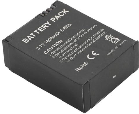 Battery for Gopro Hero 3 Gopro Hero 3+, Action Camera Replacement Battery, 3.7v 1600mAh 5.9Wh Sports Camera Battery, Multiple Protection, Compact and Portable