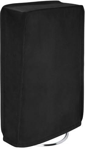 PlayVital Cover Antipolvere per ps5 Slim Digital Edition, Copertura Protettiva Impermeabile in Nylon per Console Verticale, Nero
