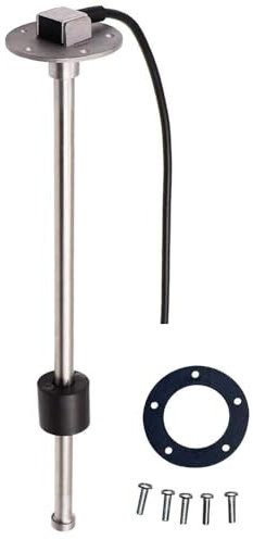 ZCBYBT Boat Fuel Tank Sender 240-33Ohms Stainless Steel Sensor Water Fuel Gauge Sender Marine Fuel Sending Unit, for Boat Car Truck,47.5cm