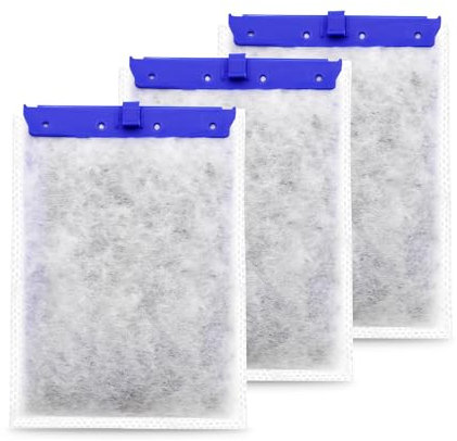 pewyoke Cartuccia filtro per acquario compatibile con filtri Whisper Power, cartucce filtranti di ricambio per Tetra ReptoFilte (grande, confezione da 3)